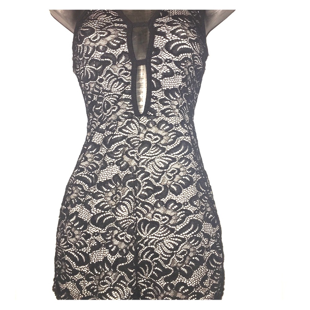 Halter lace romper- size small